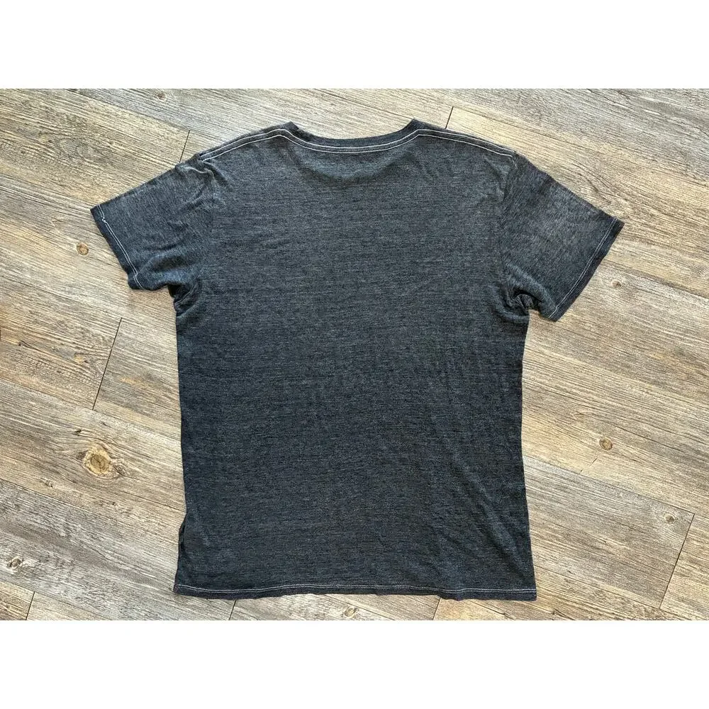 VTG Y2K True Religion Mens XL Grey White T-shirt Made in USA Buddha Brand Soft